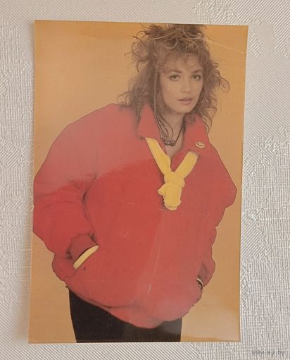 Календарик карманный СССР. Актриса Наталия Лапина 1991 год