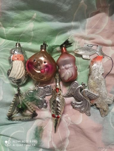 Новогодние игрушки лот