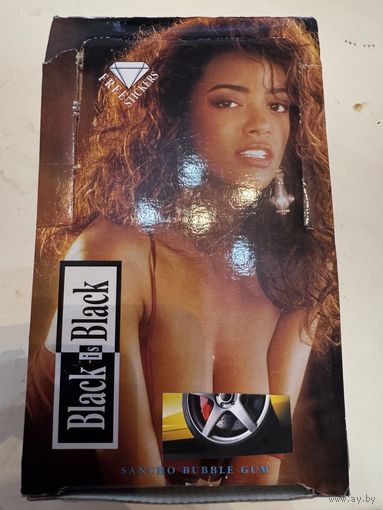 Коробка (блок) от  жвачек Black is  Black середины  90х  годов