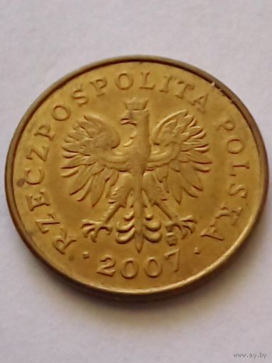 Польша 2 гроша 2007 г.