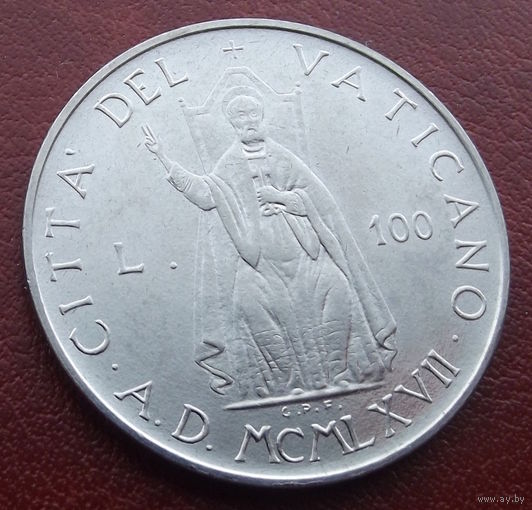 Ватикан. 100 лир 1967