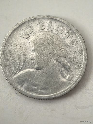 2 злотых 1925  год.  Польша, ЖНИЦА.