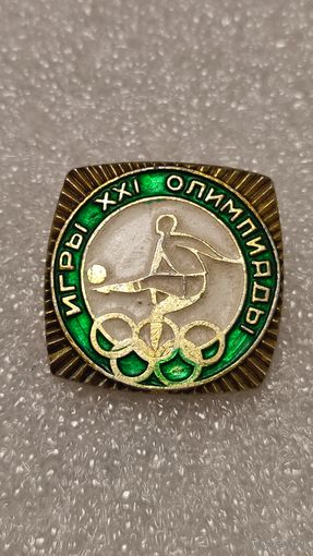 Значок знак Олимпийские Игры Монреаль 1976 Футбол,200 лотов с 1 рубля!!!