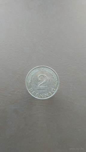 Германия / 2 pfennig (A) / 1991 год
