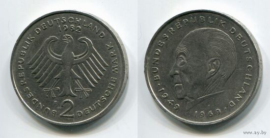 Германия. 2 марки (1982, буква F)