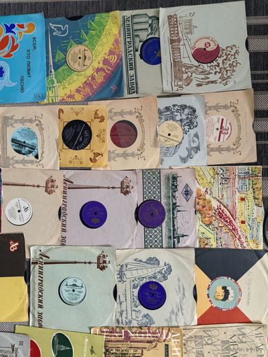 25 грампластинок Ленинградского завода. Утолщенные и обычные. Торг!