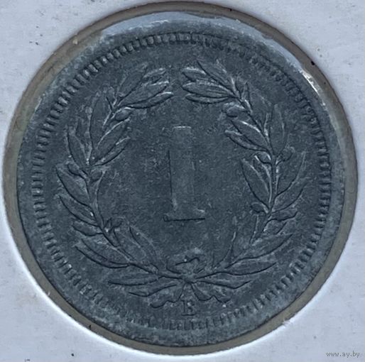 Швейцария 1 раппен 1946 г. В холдере