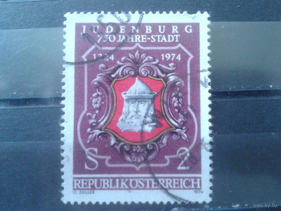 Австрия 1974 750 лет г. Юденбург, городской штемпель