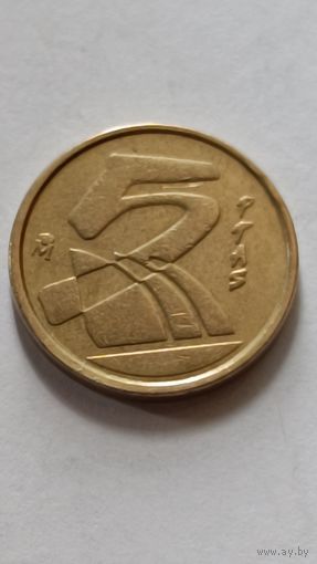 Испания. 5 птас 1990 года.