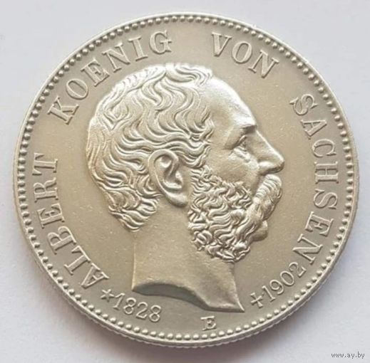 Саксония 2 марки 1902 год