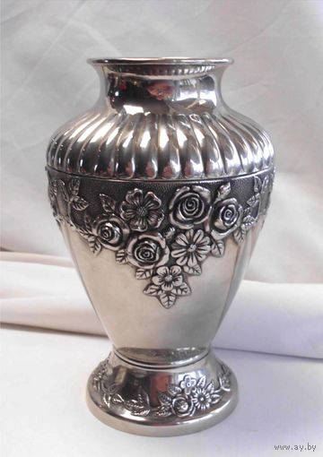 Ваза каминная 21 см Серебрение