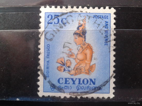 Цейлон 1954 Фреска в храме