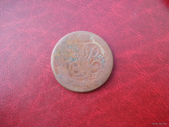 Копейка 1760 года Российская Империя (Елизавета Петровна)