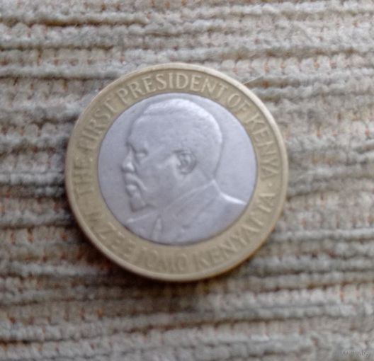 Werty71 Кения 10 шиллингов 2009 Биметалл