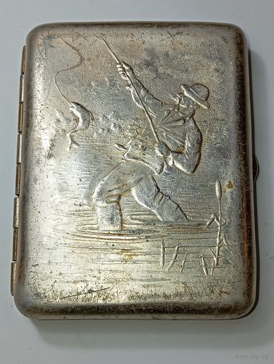 Портсигар Рыбак СССР