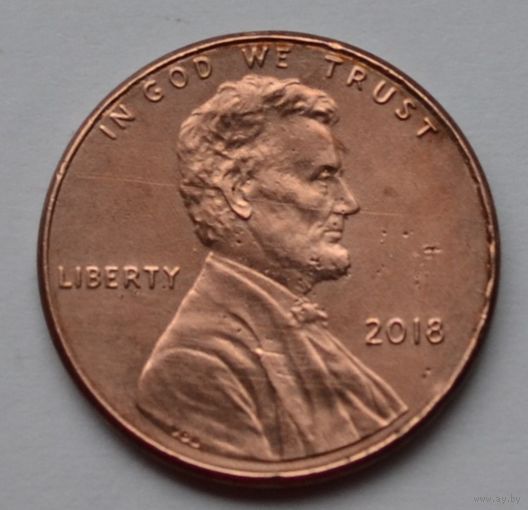 США, 1 цент  2018 г.