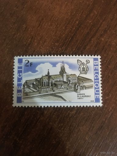 Бельгия 1968. Аббатство St. Laurent