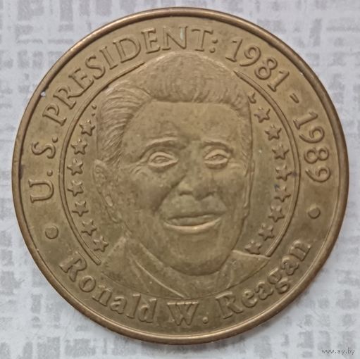 Медаль США: President 1981-1989 Ronald W. Reagan. The Sunoco Presidential Coin Series #3
