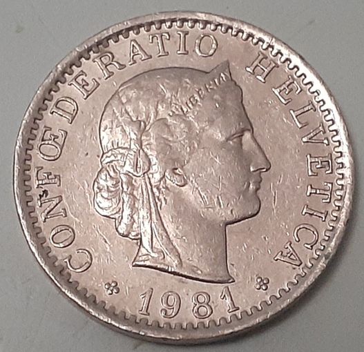 Швейцария 20 раппенов, 1981 (11-3-7(в))