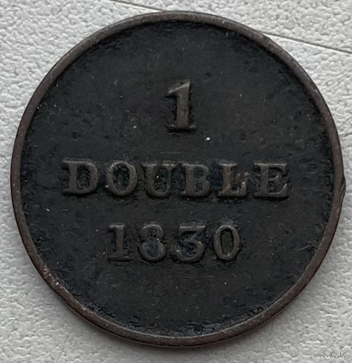 Гернси 1 дубль 1830 г.
