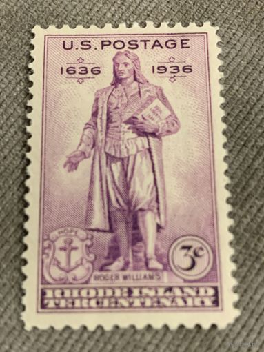 США 1936. 300 летие поселения Род-Айленд. Полная серия