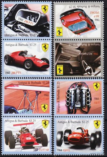 2010 Антигуа Барбуда 4747-4754Paar Автомобили / Феррари 8,80 евро
