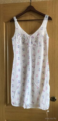 Винтажная комбинация СССР нежный цветочек НОВАЯ