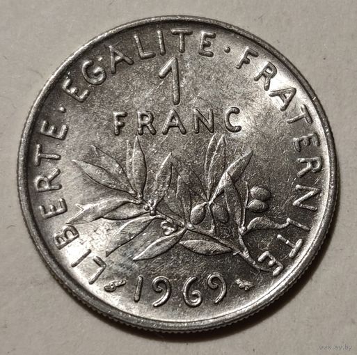 Франция 1 франк, 1969 (14-10-12)