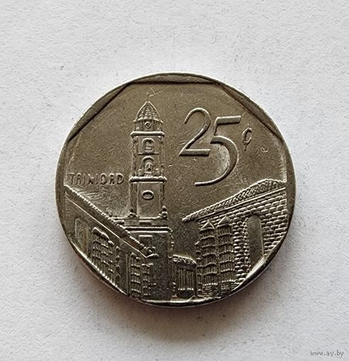Куба 25 сентаво, 1998