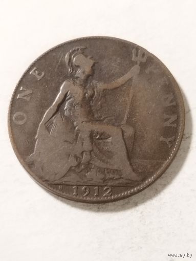 Великобритания 1 пенни 1912