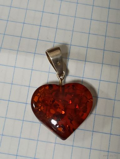 Кулон Подвеска Янтарь Серебро с 1 рубля