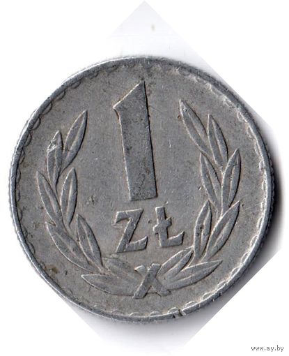 Польша. 1 злотый. 1974 г.