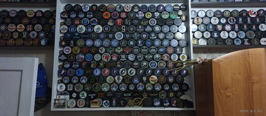 Шайбы хоккейные разные 380 шт