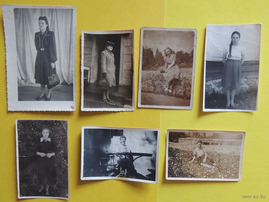 Фото "Женские портреты", 1950-1960-е гг., Поставы, 7 шт.