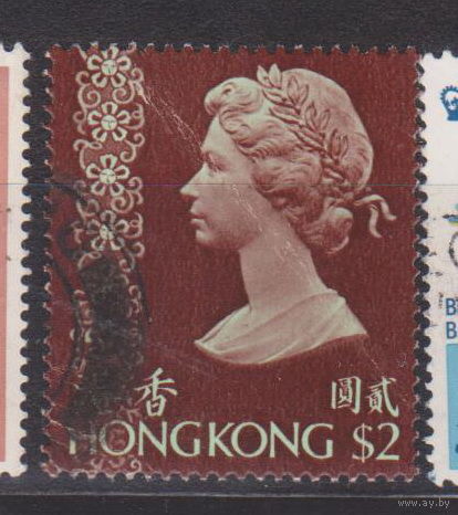 Королева Елизавета II Известные люди личности  Гонконг 1973 год лот 5