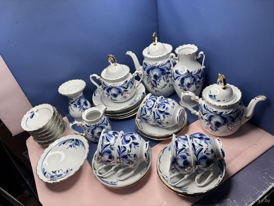 Чайный сервиз Татьяна 31 предмет добрушский фарфорный завод
