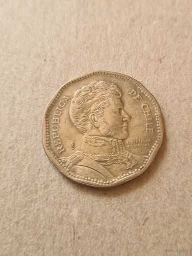 Чили 50 песо, 1999, REPUBLICA DE CHILE 50 PESOS, 1999
