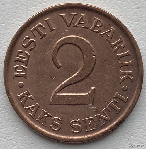 Эстония 2 цента (сенти) 1934 г.