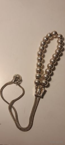 Четки СЕРЕБРО 925. Исламские, редкая разновидность с двухглавым орлом