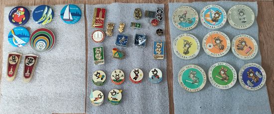 Значки Олимпиады 80