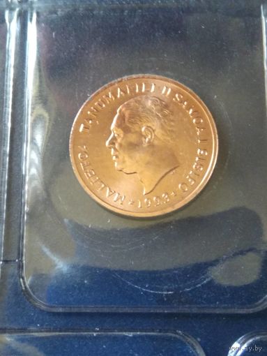 2. Распродажа. Самоа 1 сене 1993 из банковского набора. Редкий год! UNC! (СМОТРИТЕ ДРУГИЕ ЛОТЫ)