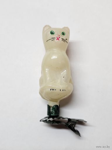 Ёлочная игрушка ,,Кот'' на прищепке СССР.