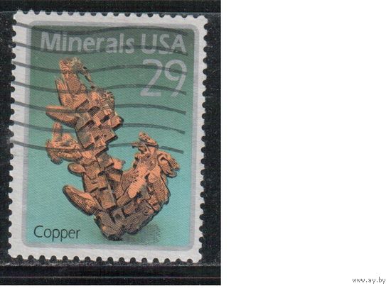 США-1992, (Мих.2316), гаш. , Минералы