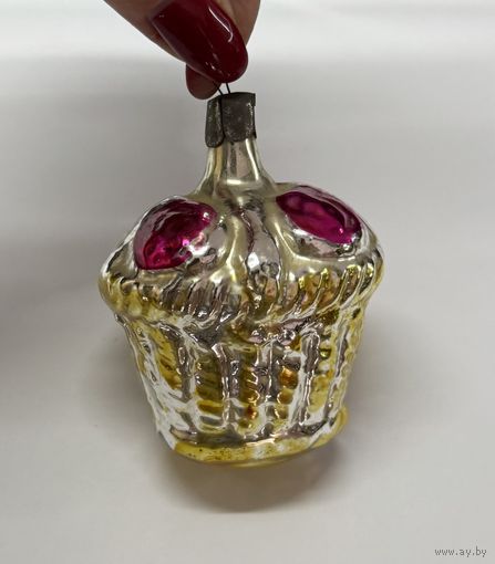 Елочная игрушка корзинка каталог СССР