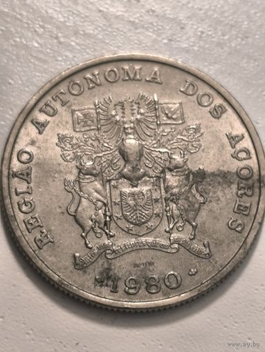 Azores 25 эскудо 1980