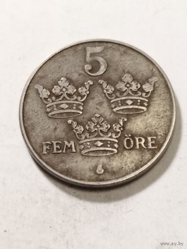Швеция 5 оре 1949