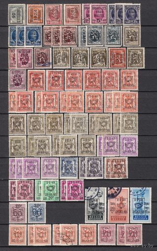 51.Bg. Бельгия. Стантарт. Предварительное гашение. Сборный лот. 1906 - 1996 гг. 244 шт. (* - описание).