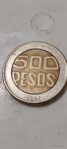 Колумбия  500 песос 2007