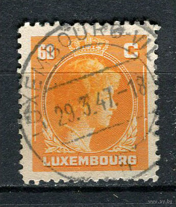 Люксембург - 1944/1946 - Княгиня Шарлотта 60С - [Mi.355] - 1 марка. Гашеная.  (Лот 33HJ)-T41P50