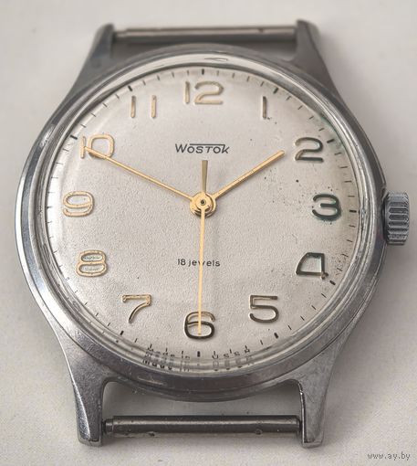 Редкие советские Часы VOSTOK 2209.. нержавеющая сталь, СССР, 1960-е..